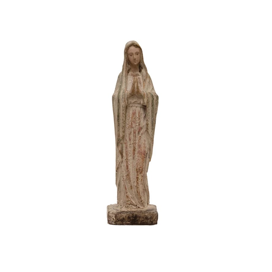 Creative Co-op Creative Co-op 12" Magnesia Vintage Reproduction Virgin Mary Statue - Little Miss Muffin Children & Home