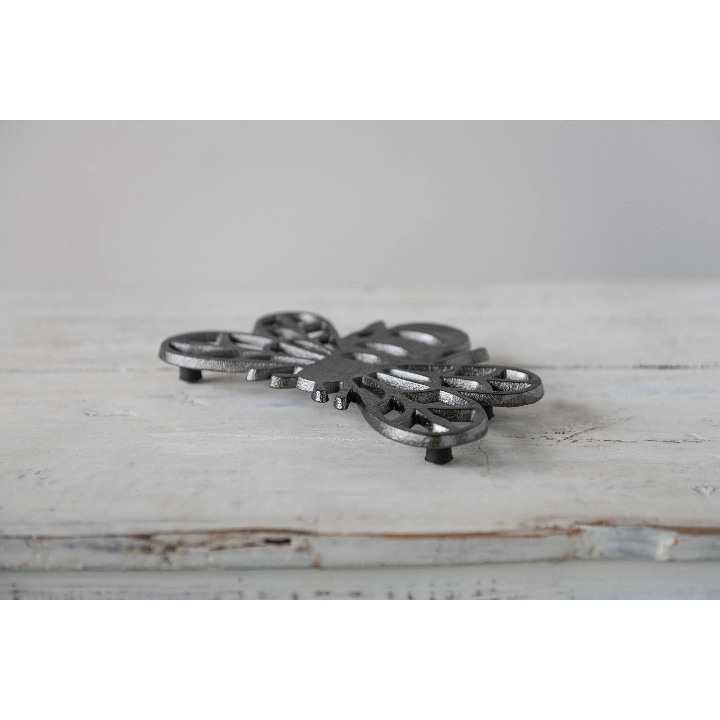 Creative Co-Op Creative Co-op Cast Aluminum Bee Trivet - Little Miss Muffin Children & Home