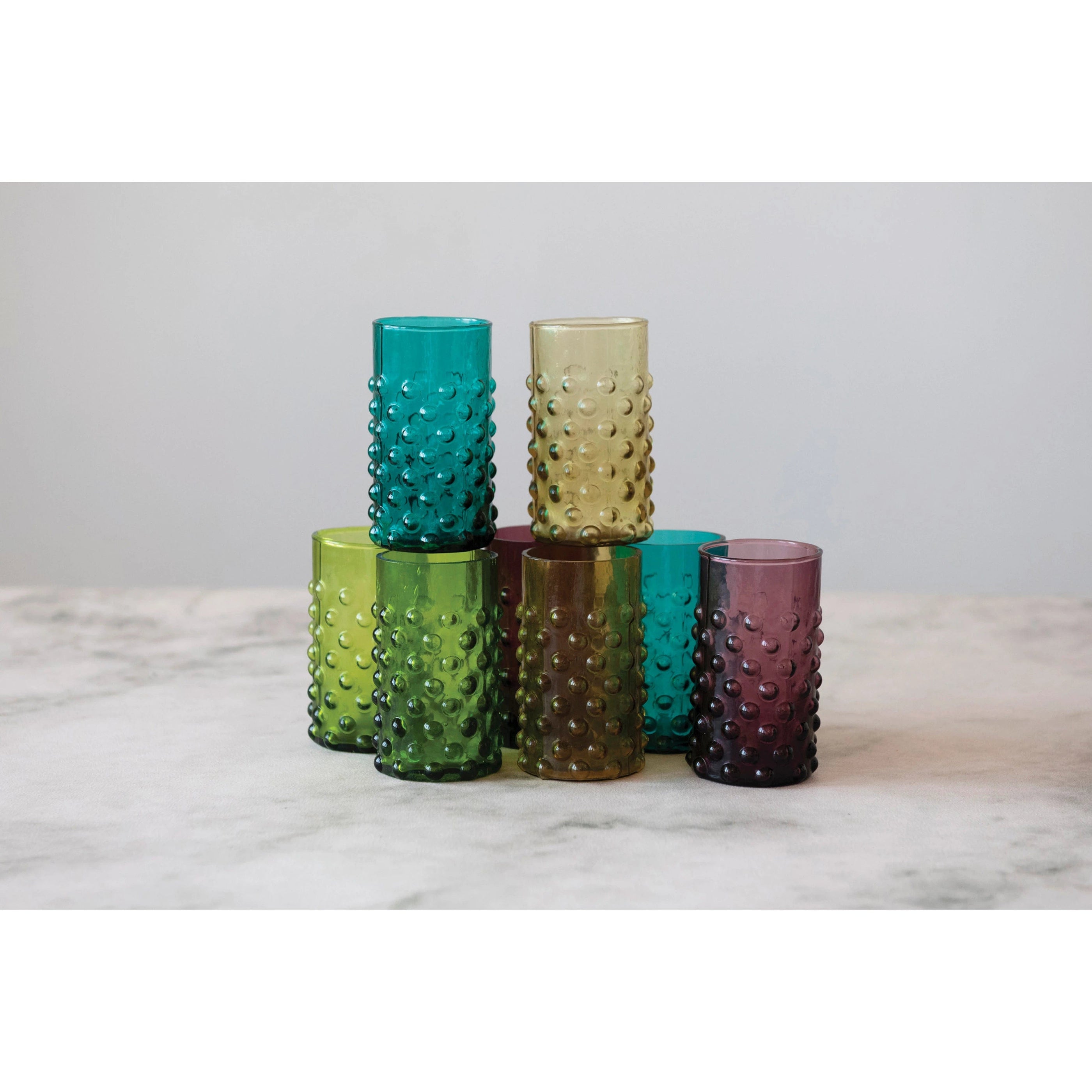 Creative Co-Op Creative Co-op Hobnail Drinking Glass - Little Miss Muffin Children & Home