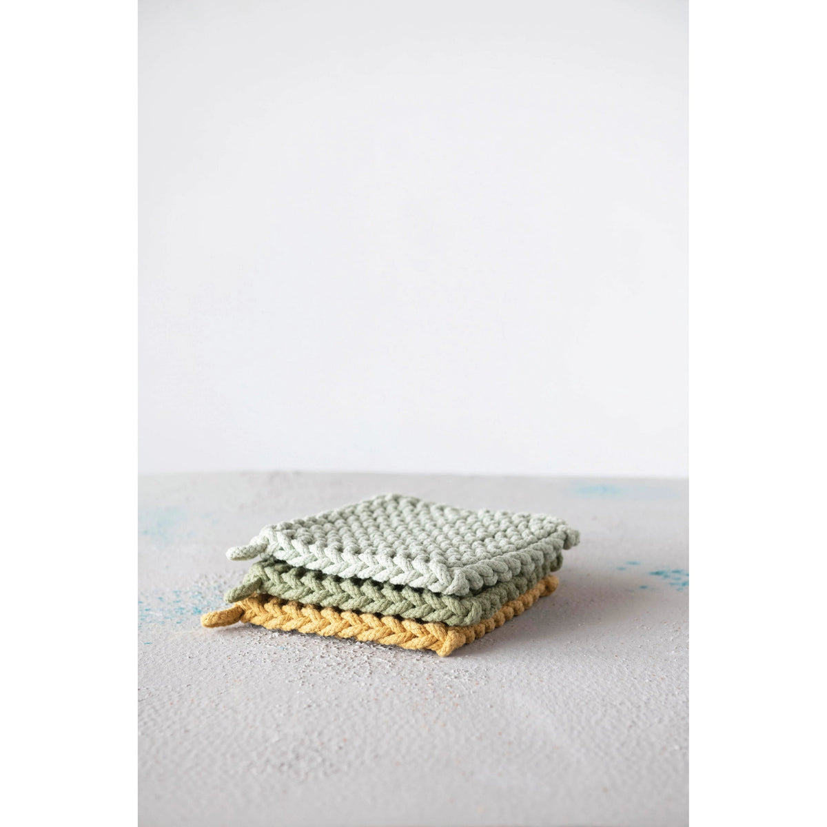 Creative Co-Op Creative Co-op Cotton Crocheted Pot Holder - Little Miss Muffin Children & Home