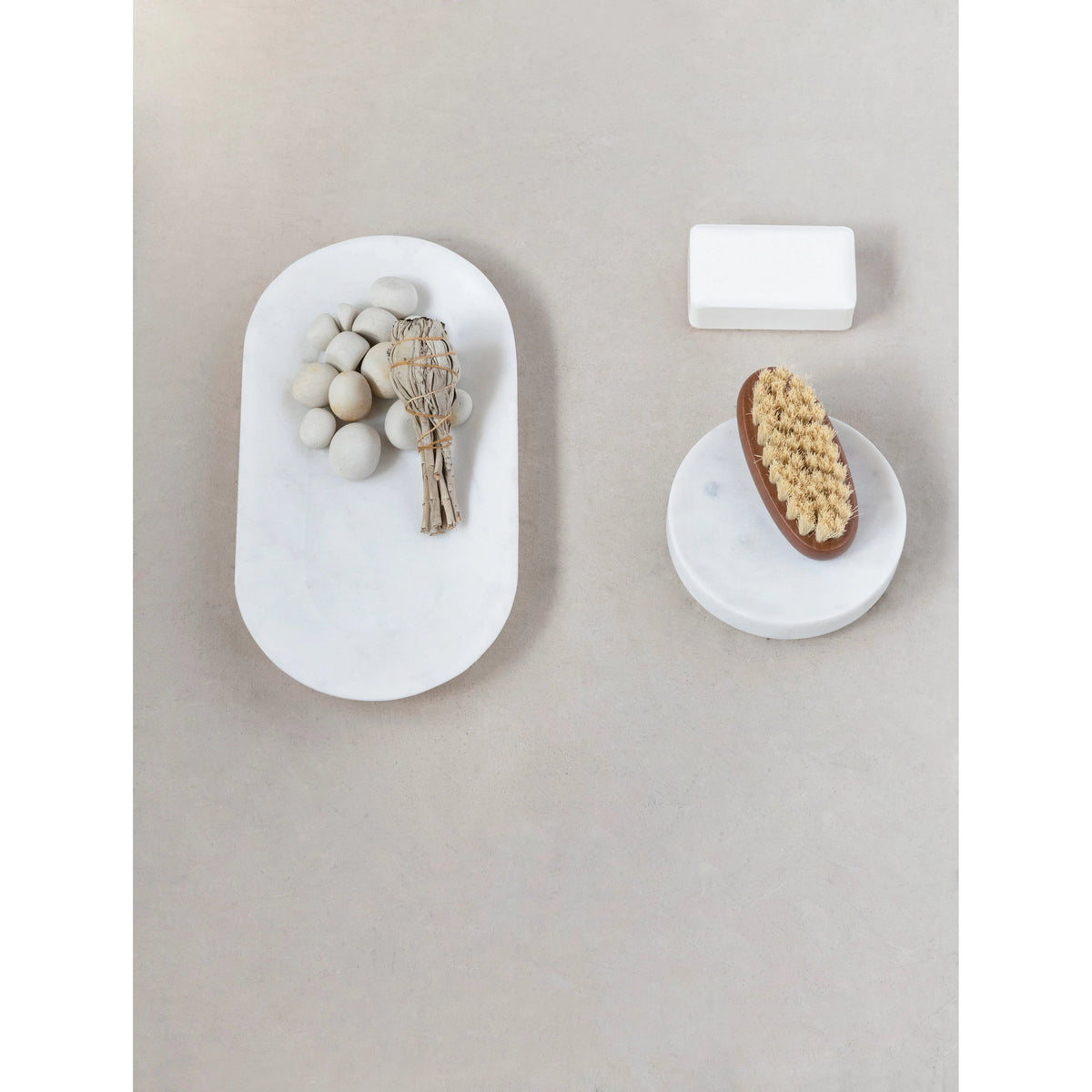 Creative Co-Op Creative Co-op Marble Soap Dish - Little Miss Muffin Children & Home