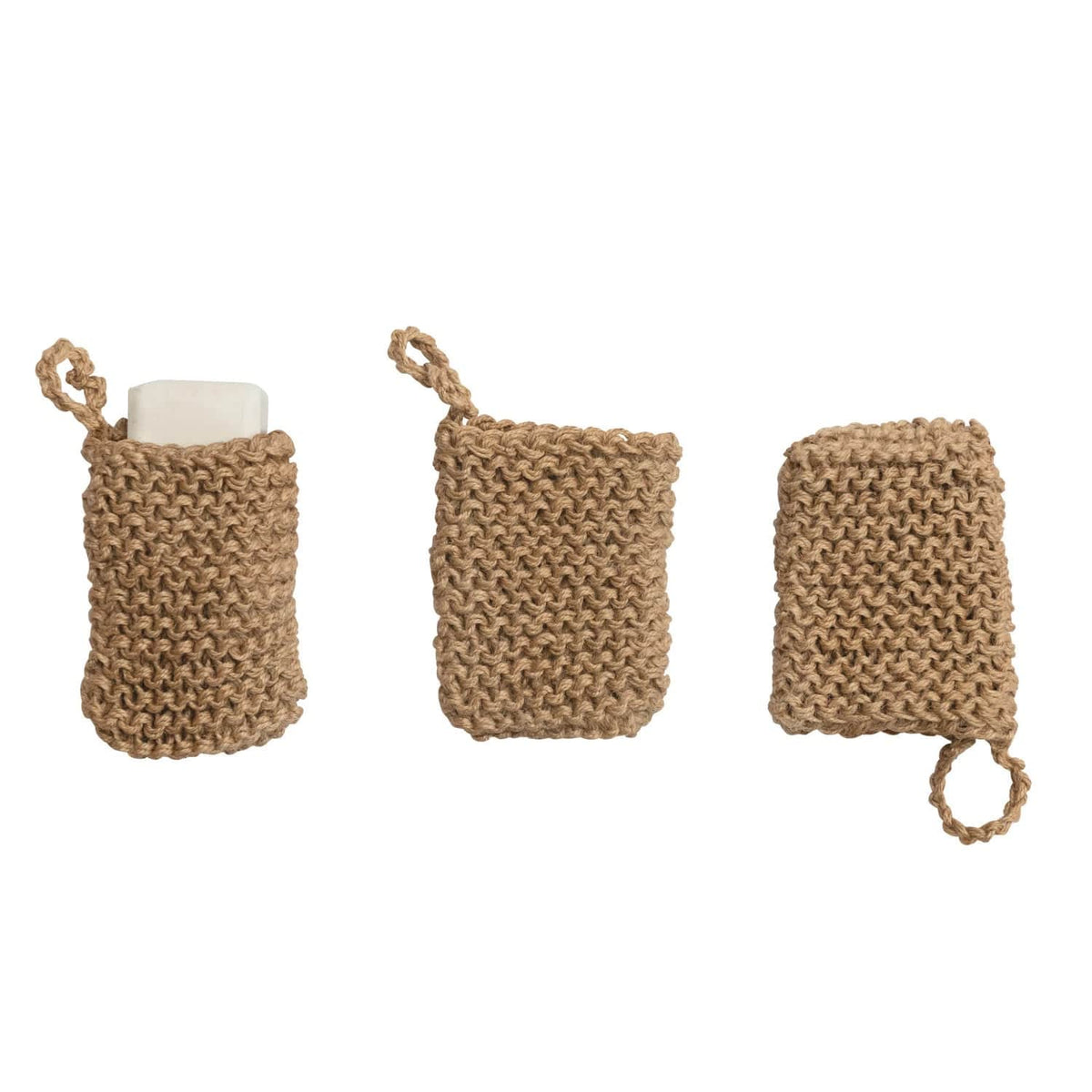 Creative Co-Op Creative Co-op Jute Crocheted Body Scrubber Soap Holder - Little Miss Muffin Children & Home