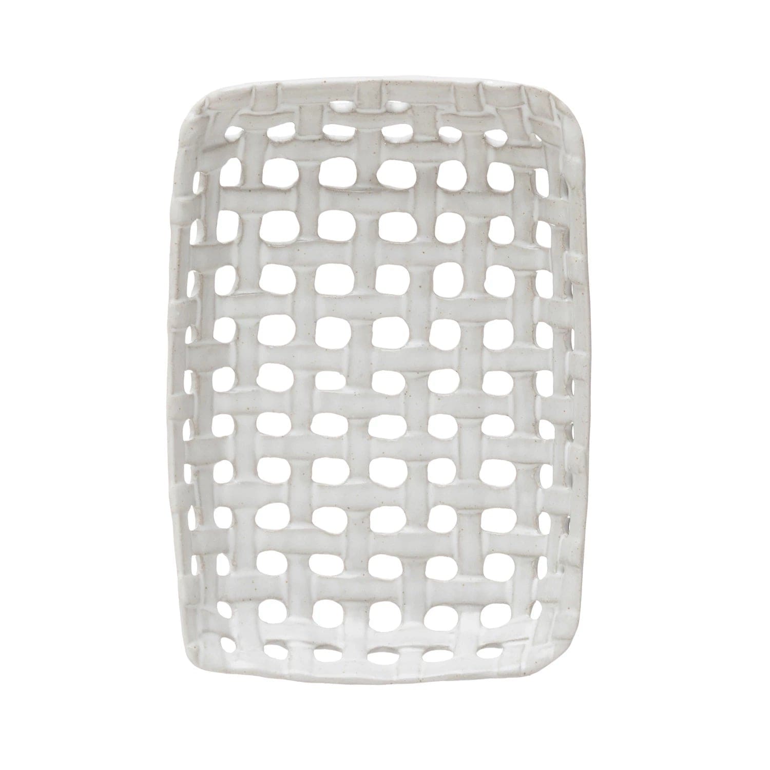 Creative Co-Op Creative Co-op Handmade Stoneware Basket Dish - Little Miss Muffin Children & Home