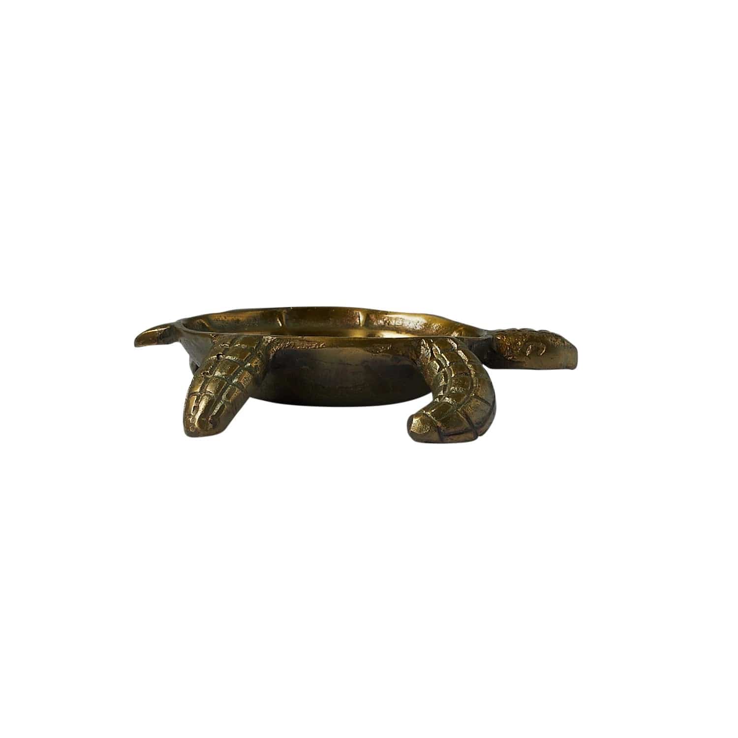 Creative Co-Op Creative Co-op Cast Aluminum Tortoise Dish, Antique Brass Finish - Little Miss Muffin Children & Home