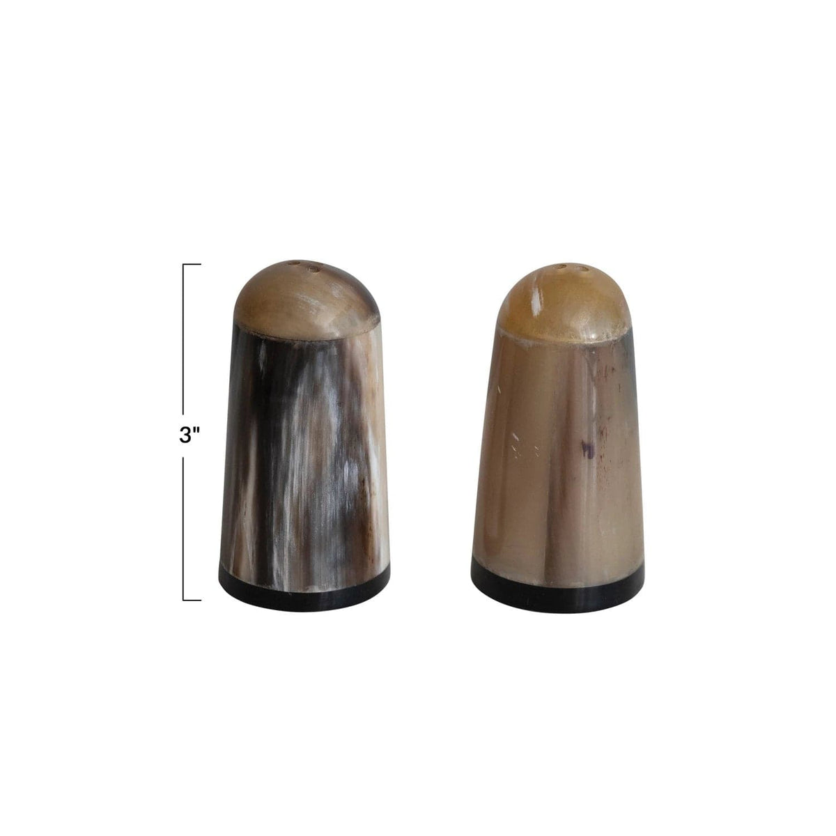 Creative Co-Op Creative Co-op Horn Salt & Pepper Shakers - Little Miss Muffin Children & Home