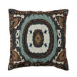 Creative Co-Op Creative Co-op Cotton Slub Embroidered Pillow with Chambray Back - Little Miss Muffin Children & Home