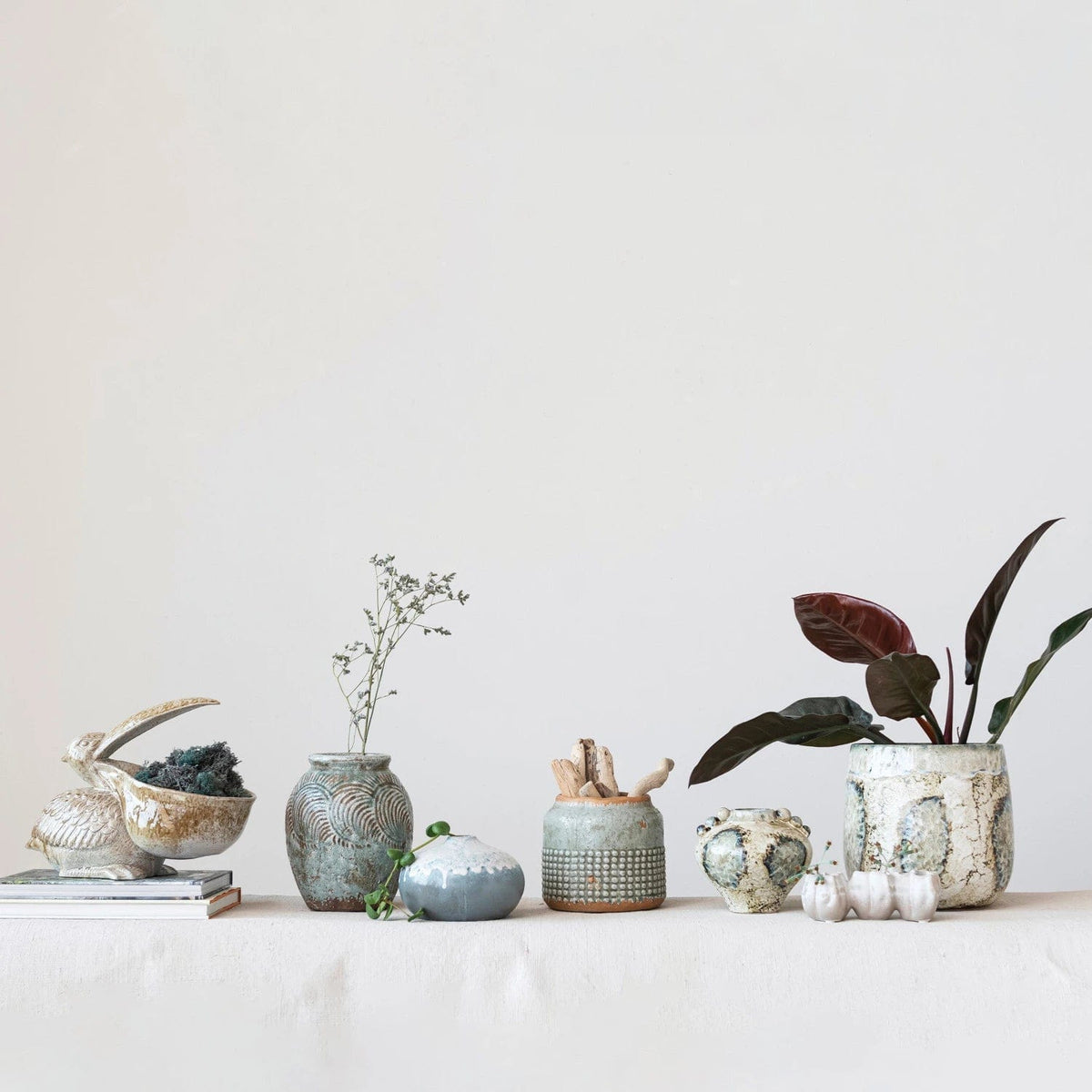 Creative Co-Op Creative Co-op Stoneware Pelican Planter Container - Little Miss Muffin Children & Home