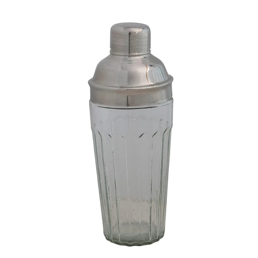 Creative Co-op Creative Co-op Glass Cocktail Shaker with Stainless Steel Top - Little Miss Muffin Children & Home