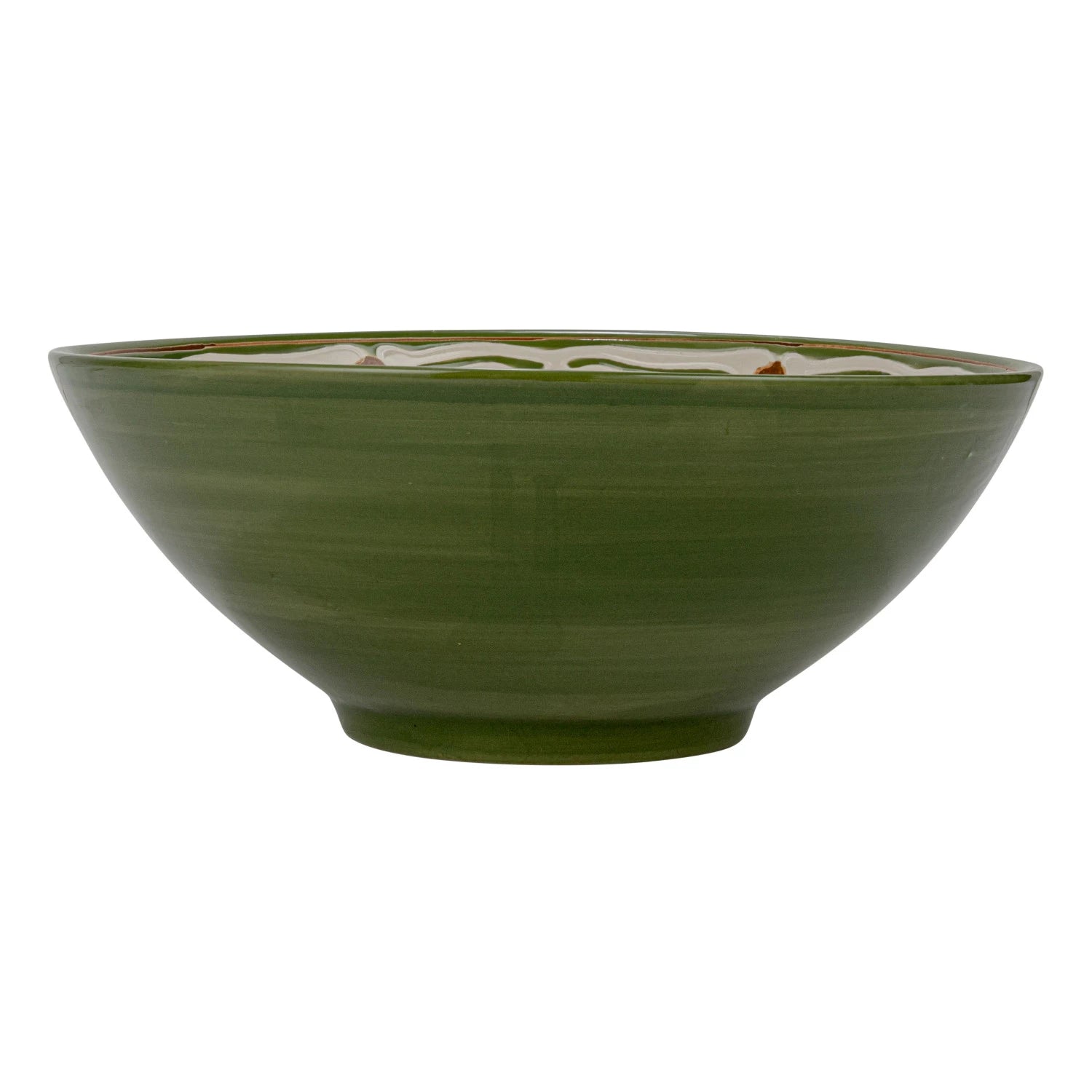 Creative Co-Op Creative Co-op Hand-Painted Stoneware Serving Bowl - Little Miss Muffin Children & Home