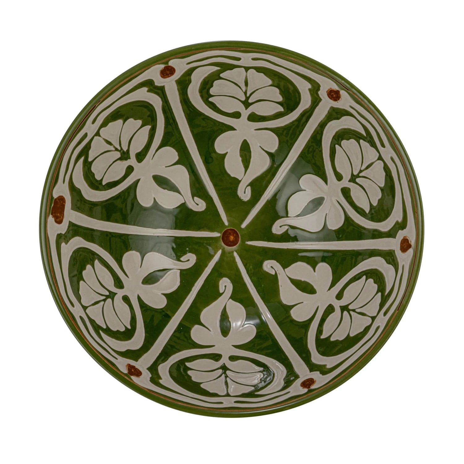 Creative Co-Op Creative Co-op Hand-Painted Stoneware Serving Bowl - Little Miss Muffin Children & Home