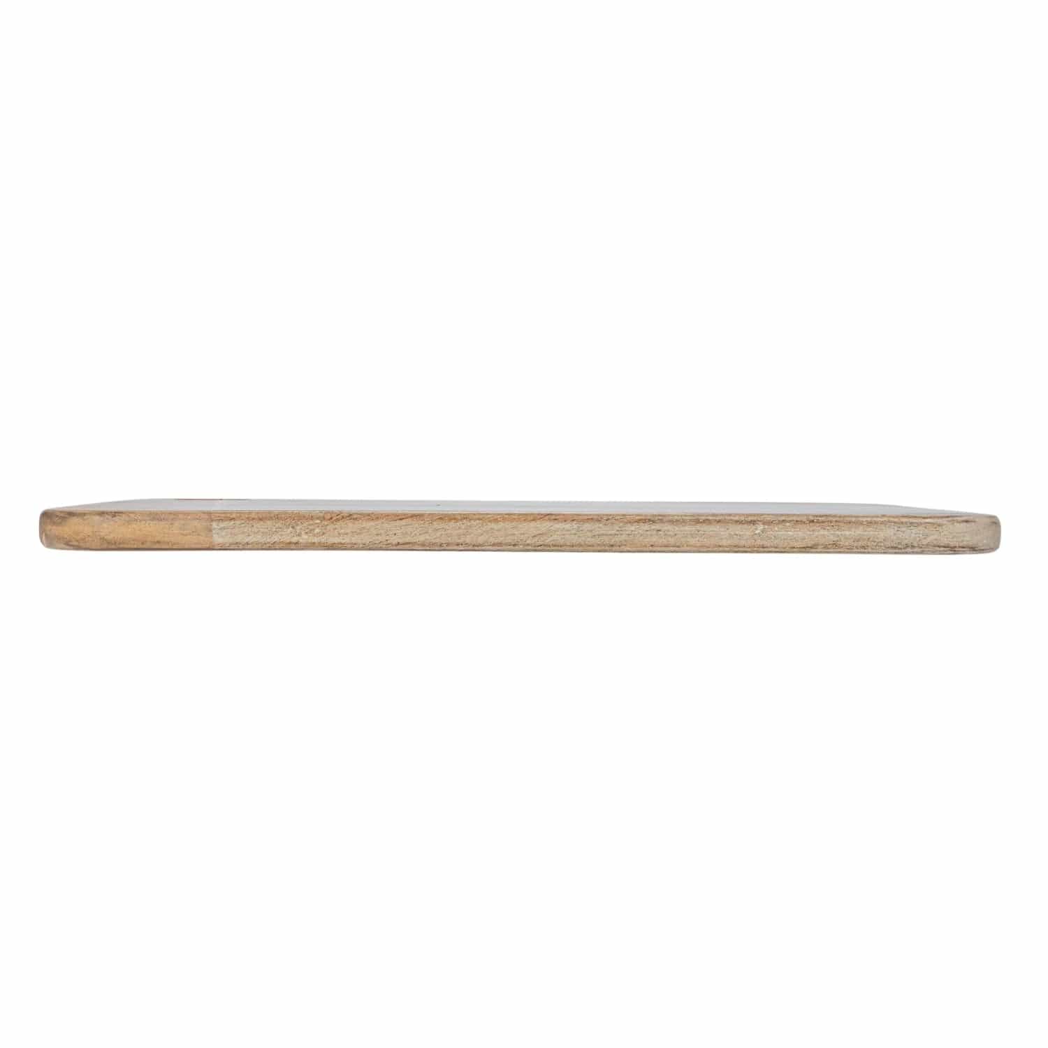 Creative Co-op Creative Co-op Wide Whitewashed Mango Wood Rectangle Cheese/Cutting Board with Handle - Little Miss Muffin Children & Home