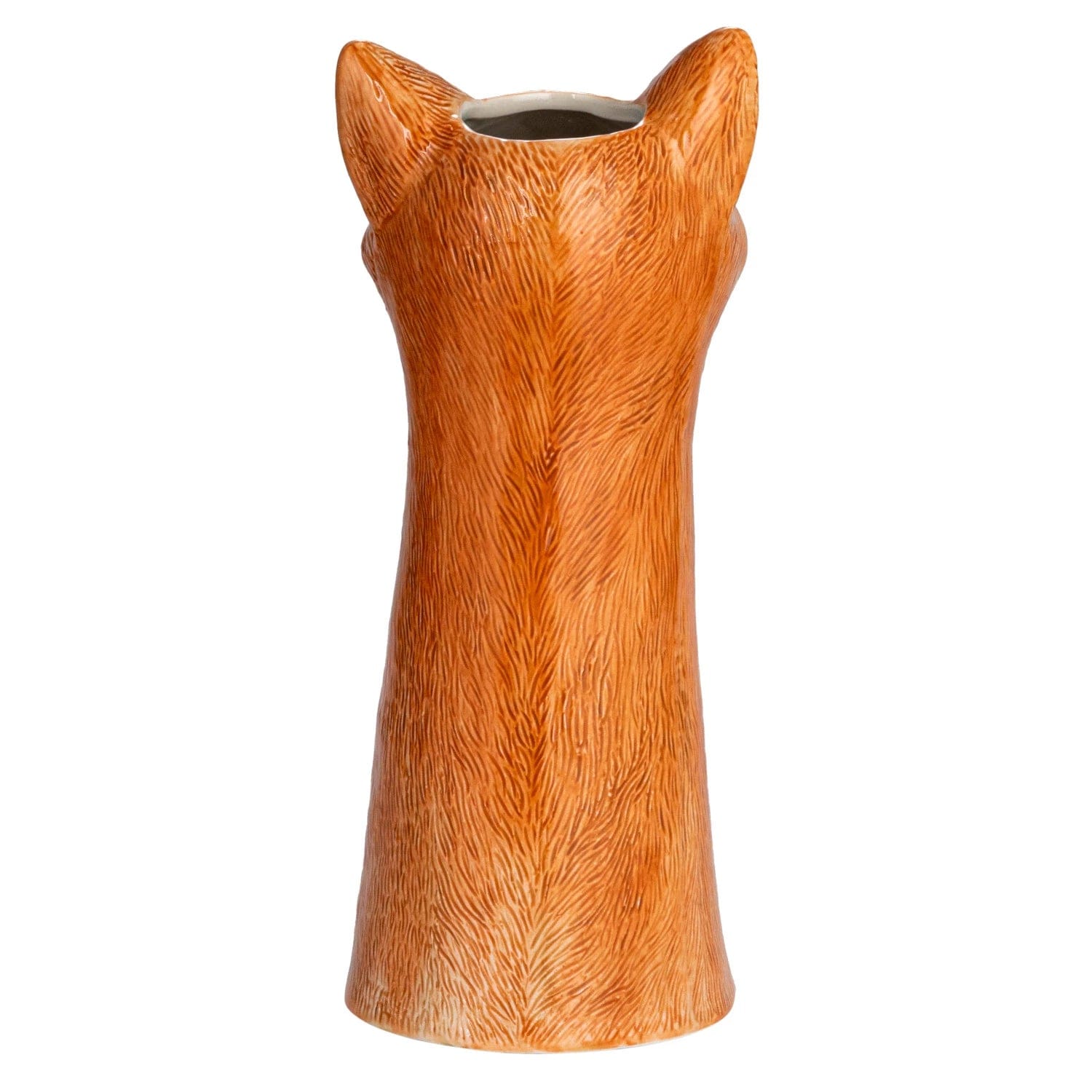 Creative Co-Op Creative Co-op Hand-Painted Stoneware Fox Vase - Little Miss Muffin Children & Home