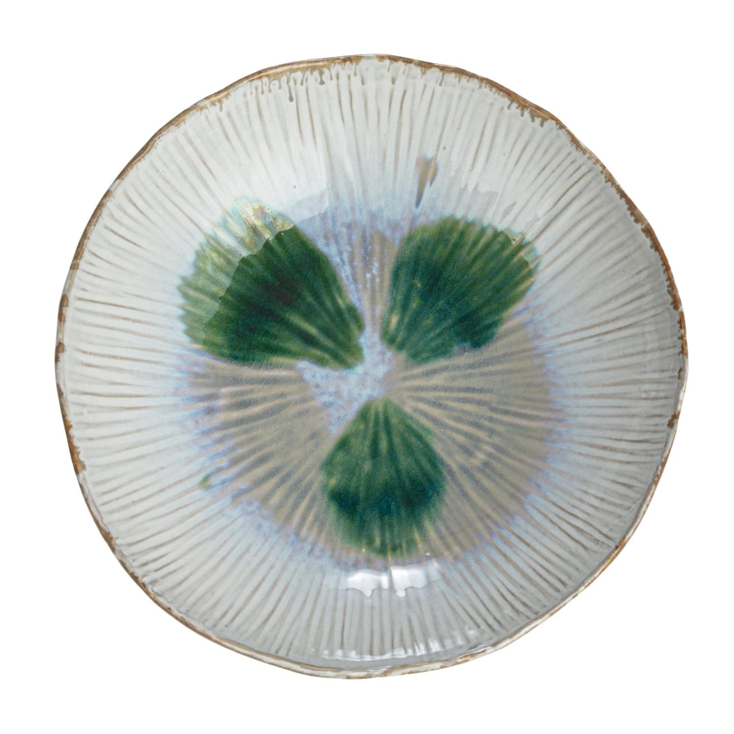 Creative Co-Op Creative Co-op Stoneware Bowl, Reactive Crackle Glaze - Little Miss Muffin Children & Home
