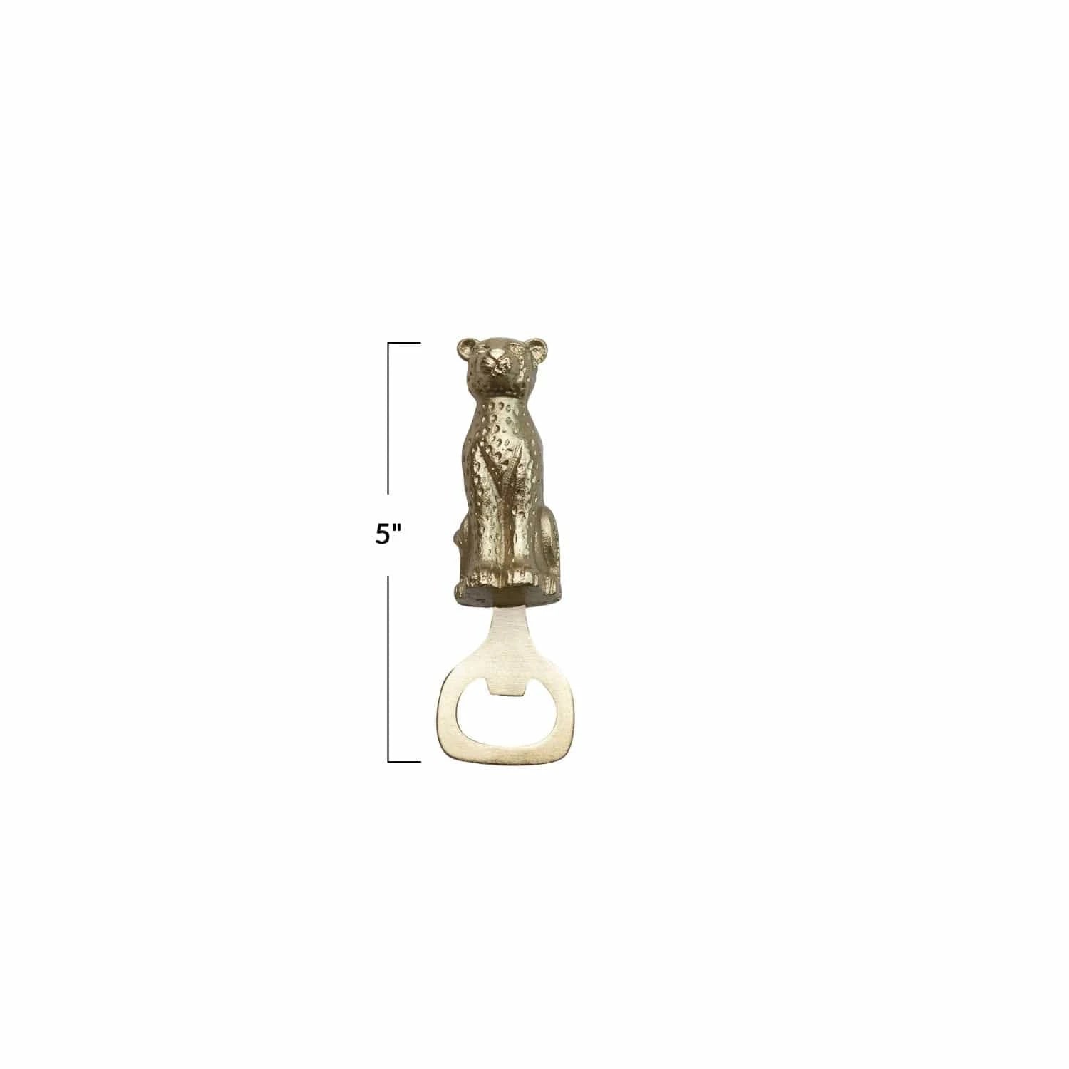 Creative Co-op Stainless Steel & Cast Aluminum Leopard Shaped Bottle Opener - Little Miss Muffin Children & Home