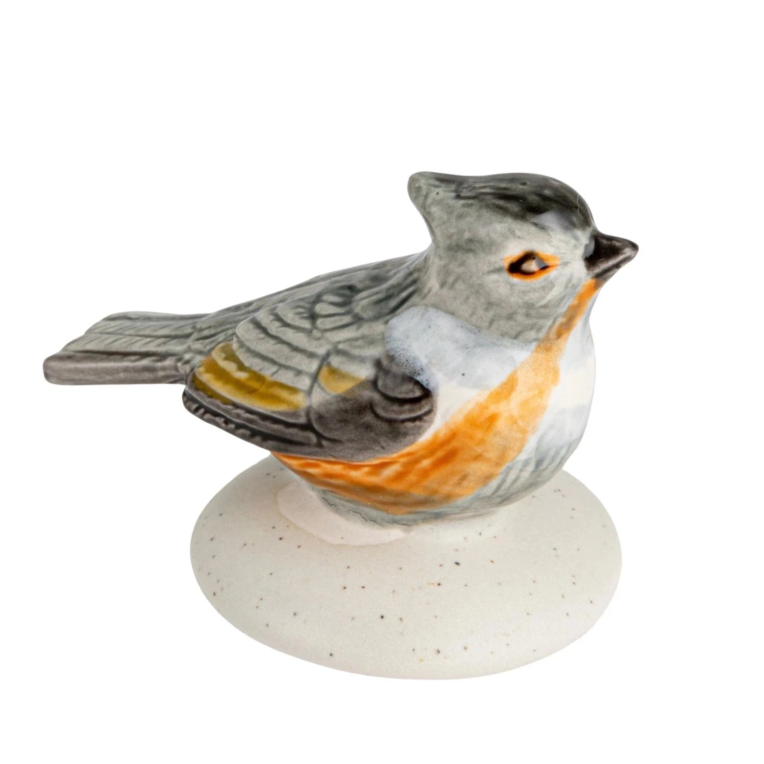 Creative Co-op Stoneware Napkin Holder with Bird Shaped Weight, 2PC Set - Little Miss Muffin Children & Home