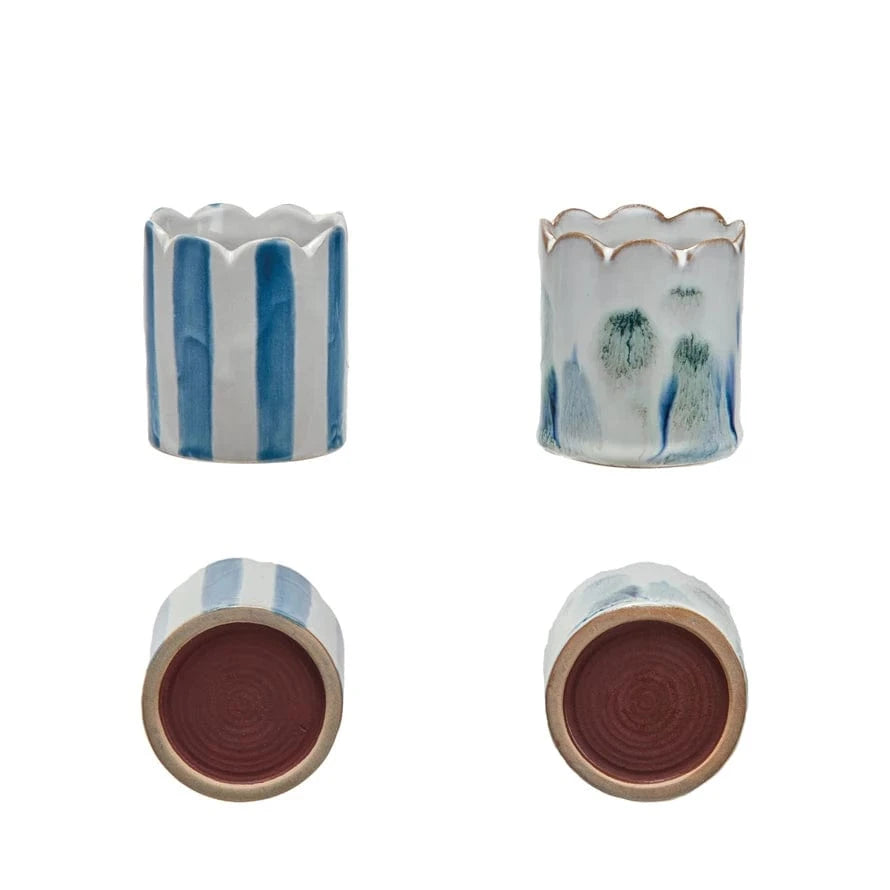 Creative Co-op Stoneware Matchstick Holder with Striker, 2 Styles (Each One Will Vary) - Little Miss Muffin Children & Home