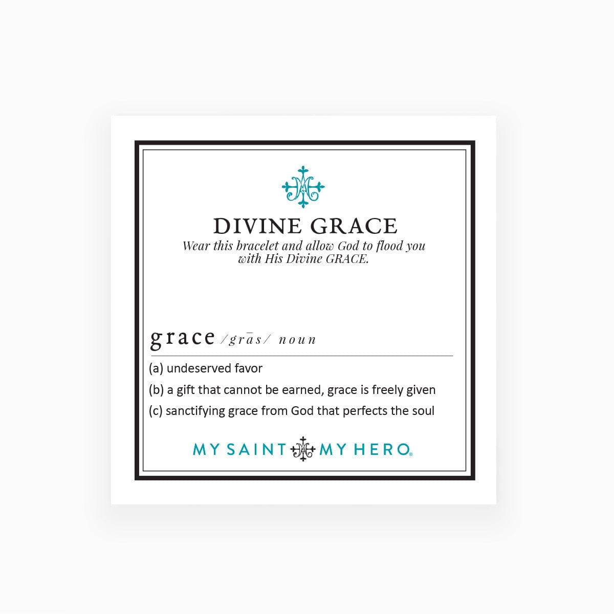 My Saint My Hero My Saint My Hero Divine Grace Bracelet - Amazonite 5 Medals - Little Miss Muffin Children & Home
