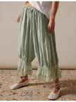 Sweetkama Sky Ladies Elastic Waist Lace String Tie Lantern Pants - Little Miss Muffin Children & Home