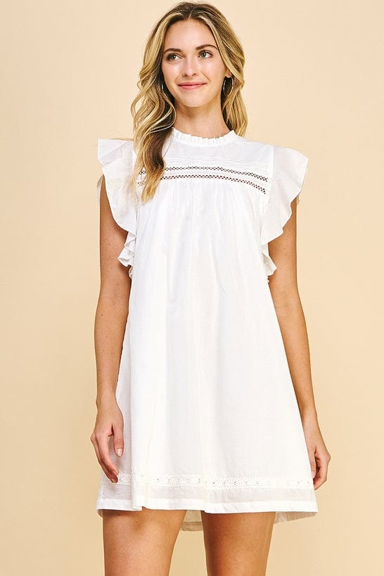 Pinch Pinch Flutter Sleeve Mini Dress - Little Miss Muffin Children & Home
