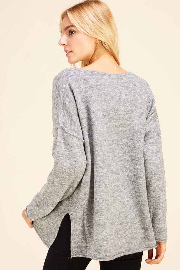Pinch Pinch Soft V-Neck Knit Sweater - Little Miss Muffin Children & Home
