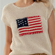 Urban Daizy Crochet Flag Cap Sleeve Crewneck Sweater - Little Miss Muffin Children & Home