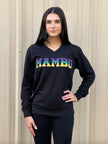 Mardi Gras Creations Mardi Gras Creations French Terry Adult Vintage MAMBO Shirt - Black - Little Miss Muffin Children & Home