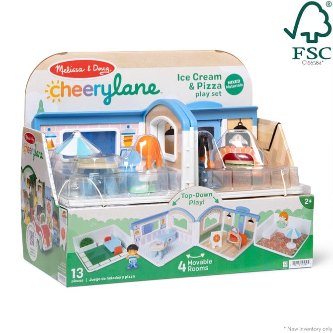 Melissa & Doug Cheery Lane Ice Cream & Pizza Play Set - Little Miss Muffin Children & Home