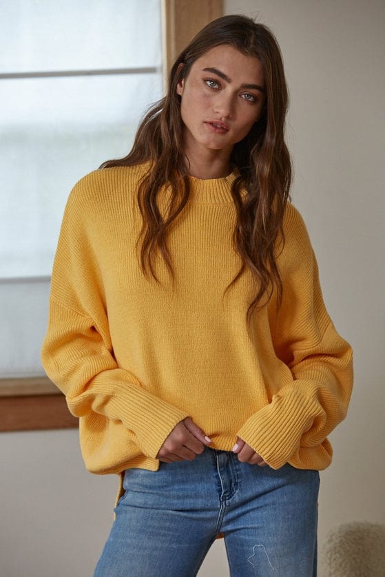 By Together By Together Long Sleeve Chunky Knit High Neck Sweater - Little Miss Muffin Children & Home