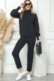 Cezele Cezele Knit Jogger Set in Black - Little Miss Muffin Children & Home