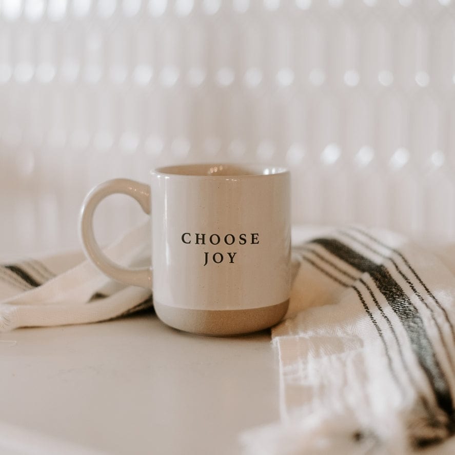Sweet Water Decor Sweet Water Decor CM089 Choose Joy 14oz Stoneware Style Coffee Mug - Little Miss Muffin Children & Home