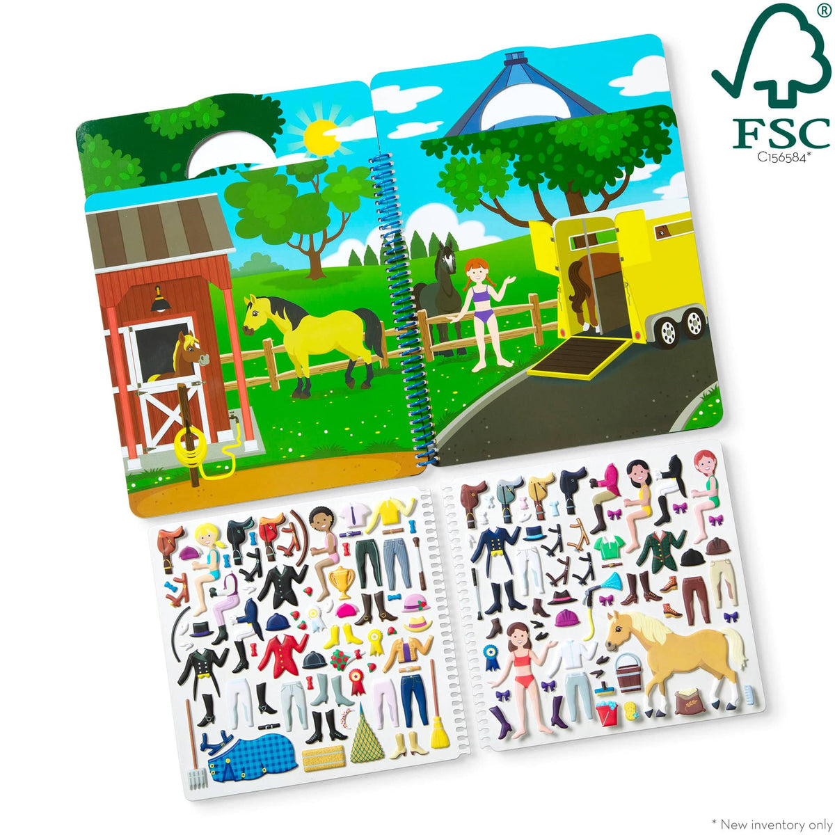 Melissa & Doug Puffy Sticker Activity Book - Riding Club - Little Miss Muffin Children & Home