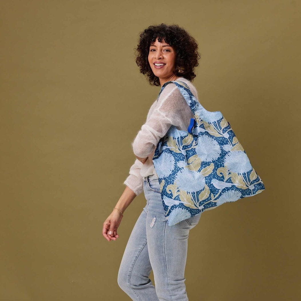 Rock Flower Paper Rock Flower Paper Chrysanthemum Blu Bag Reusable Shopper Tote - Little Miss Muffin Children & Home