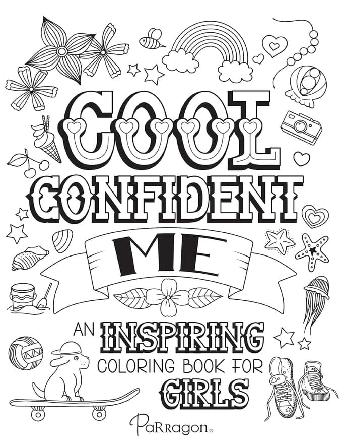 Cottage Door Press Cool Confident Me (An Inspiring Coloring Book for Girls) - Little Miss Muffin Children & Home