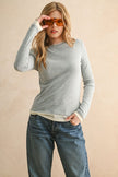 Miou Muse Light Weight Color Contrasted Long Sleeve Top - Little Miss Muffin Children & Home