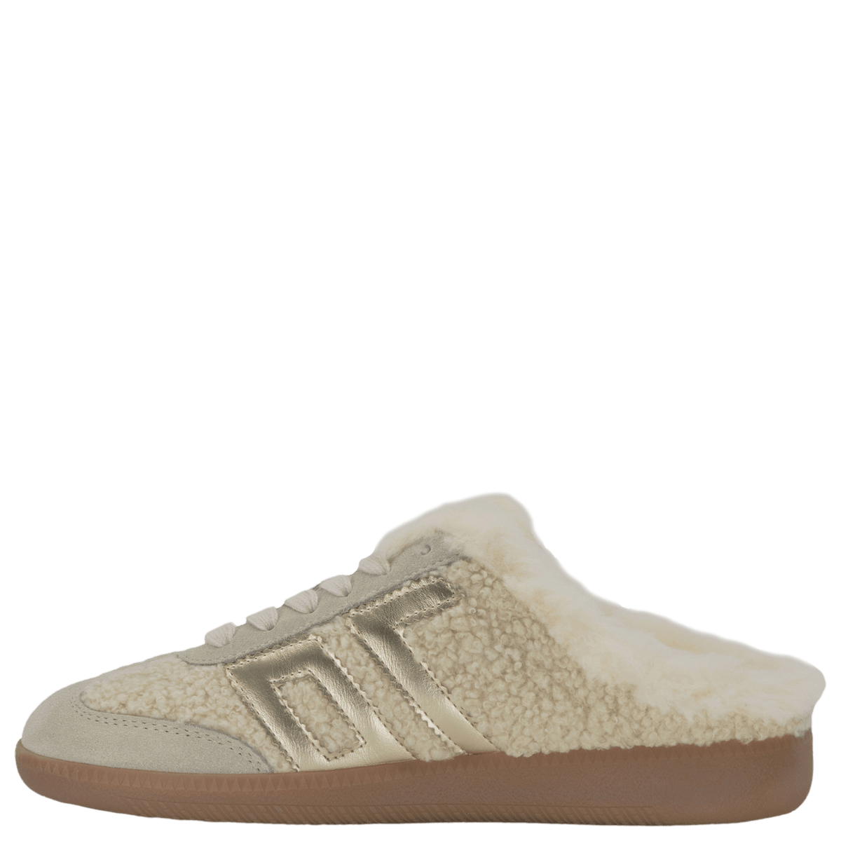 Easter FL Backless Sneakers in Butter Gold