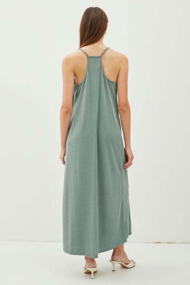Be Cool Be Cool Modal V-Neck Racerback Adjustable Strap Maxi Dress - Little Miss Muffin Children & Home