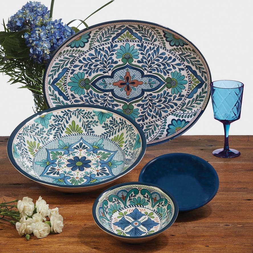 Certified International Certified International Talavera Melamine Lg Serving Bowl 13.75"x2.75" - Little Miss Muffin Children & Home