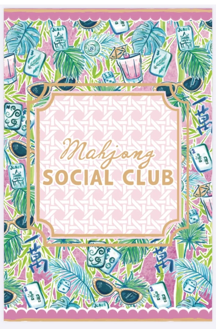 Mahjong Social Club Garden Flag