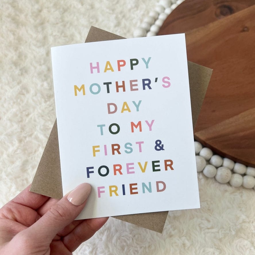 Big Moods Big Moods "Happy Mother's Day To My Forever Friend" Mother's Day Card - Little Miss Muffin Children & Home