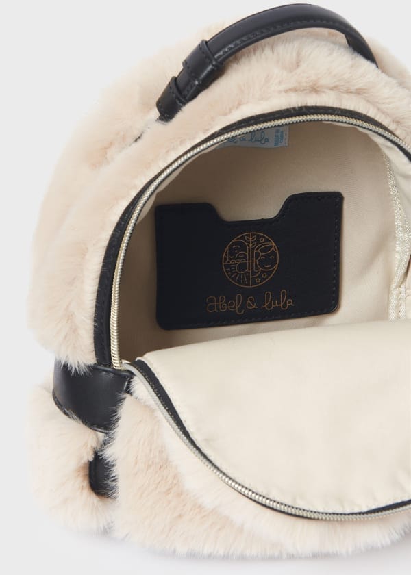 Abel & Lula Abel & Lula Faux Fur Backpack - Little Miss Muffin Children & Home