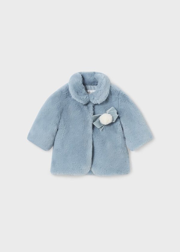 Mayoral Usa Inc Mayoral Faux Fur Coat for Baby Girl - Little Miss Muffin Children & Home