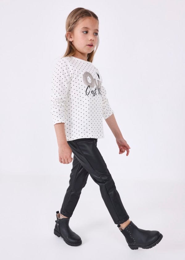 Mayoral Usa Inc Mayoral Faux Leather Leggings - Little Miss Muffin Children & Home