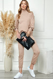 Cezele Cezele Knit Jogger Set in Khaki - Little Miss Muffin Children & Home