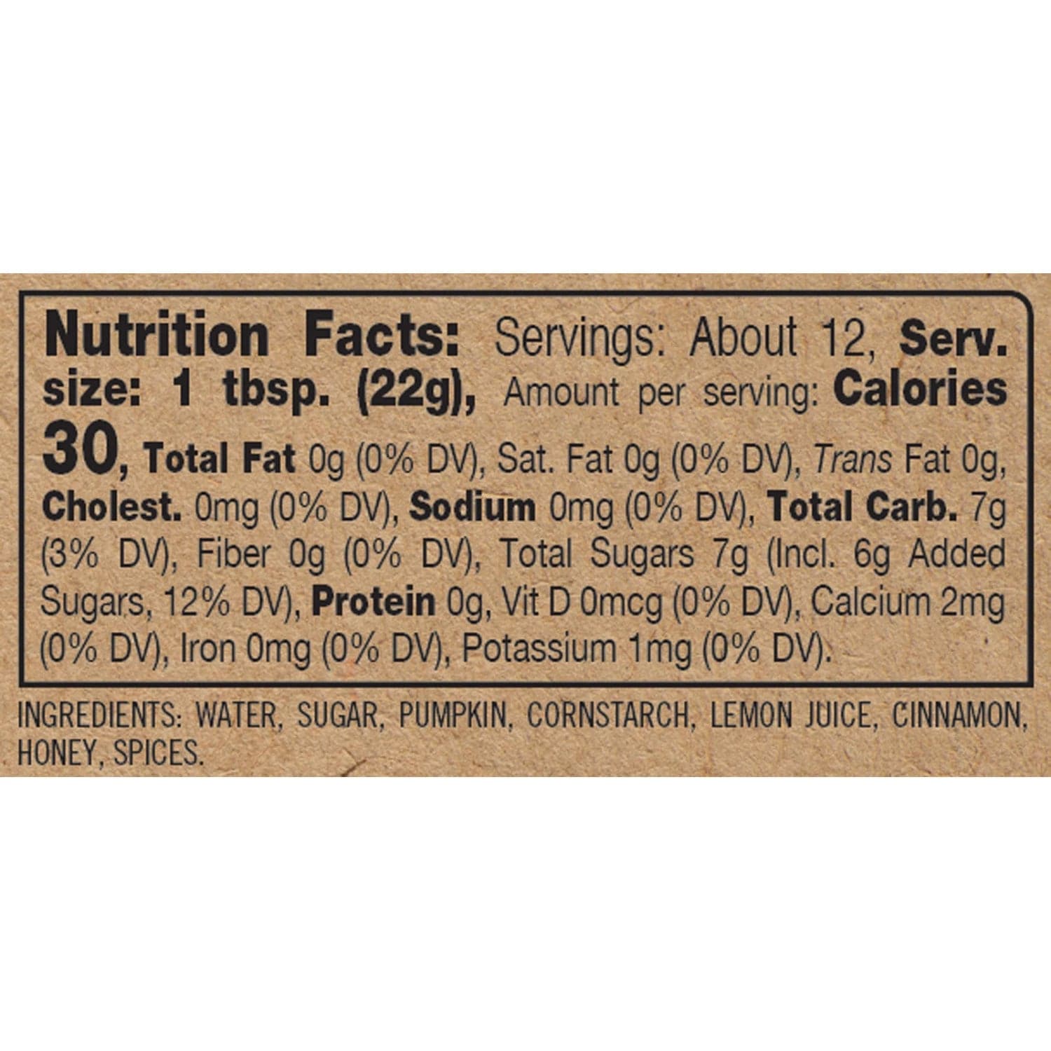 Creative Co-op Creative Co-op Pumpkin Honey Butter, 9.5 oz by Finch + Fennel - Little Miss Muffin Children & Home
