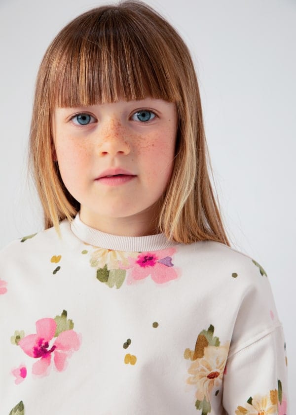 Mayoral Usa Inc Mayoral Floral Sweatshirt - Little Miss Muffin Children & Home