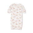 floral owl baby gown