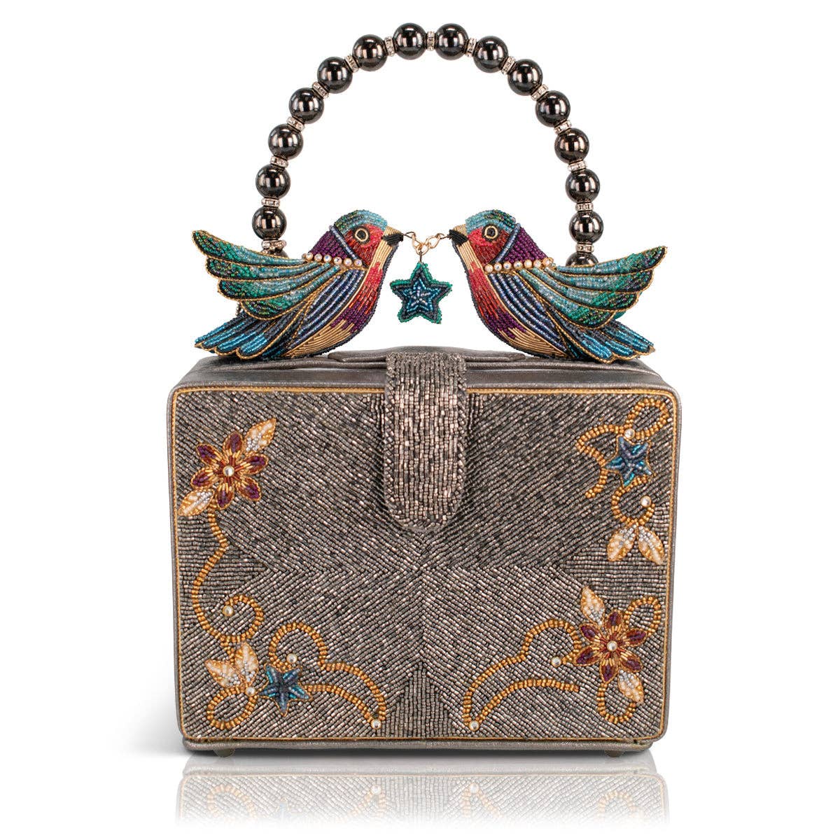 Mary Frances Fluttering Heart Top Handle Handbag