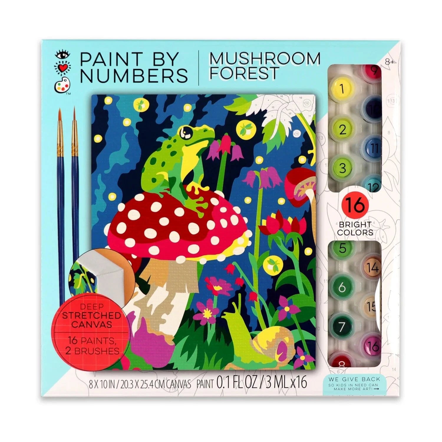 paint by numbers frog painting