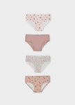 Mayoral Usa Inc Girl's 4-Pack Panties, 3 Colors Available - Little Miss Muffin Children & Home