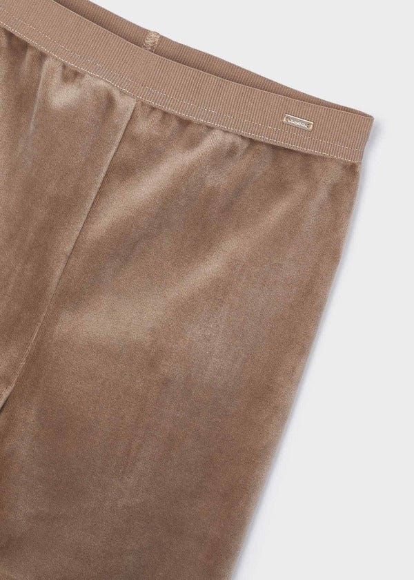 Mayoral Usa Inc Mayoral Velvet Leggings in Camel - Little Miss Muffin Children & Home